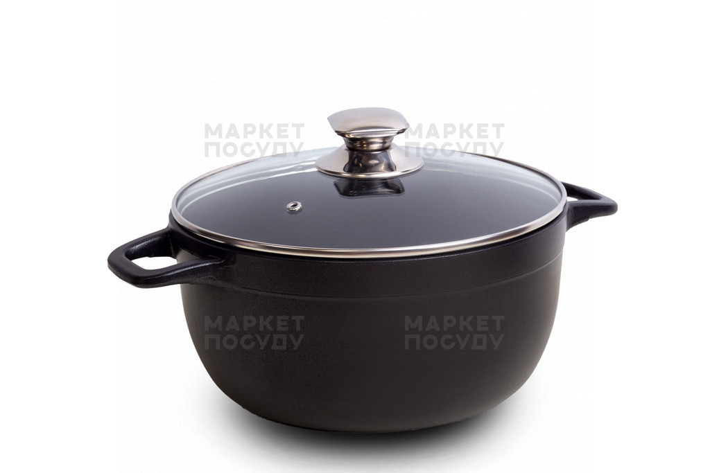 Каструля Talko Веста чорна алюмінієва 4 л (A3204), фото 