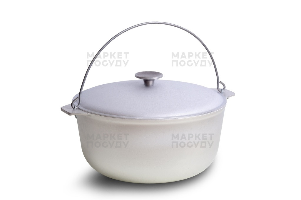 Казан алюмінієвий 8 л Talko Веста-Light з дужкою та кришкою (D1108), фото 